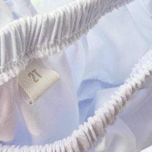 Proper Peony Blue Embroidered Open Swing Back Matching Ruffle Outfit Set 2T - Picture 16 of 16